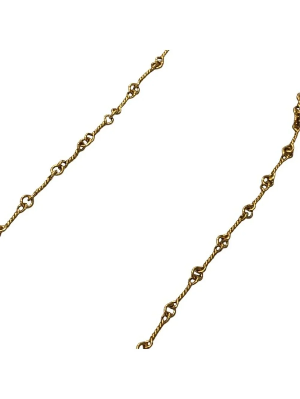 Chrome Hearts Necklace Neckchain T 18 Twisted Chain 18.0 Inch 22 Gold